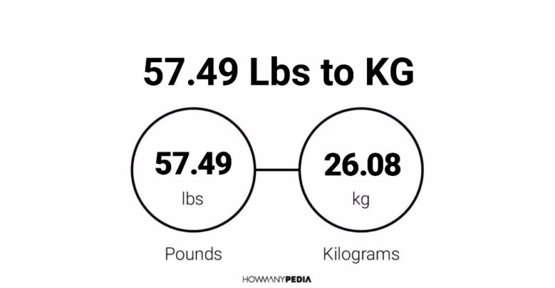 57.49 Lbs to KG