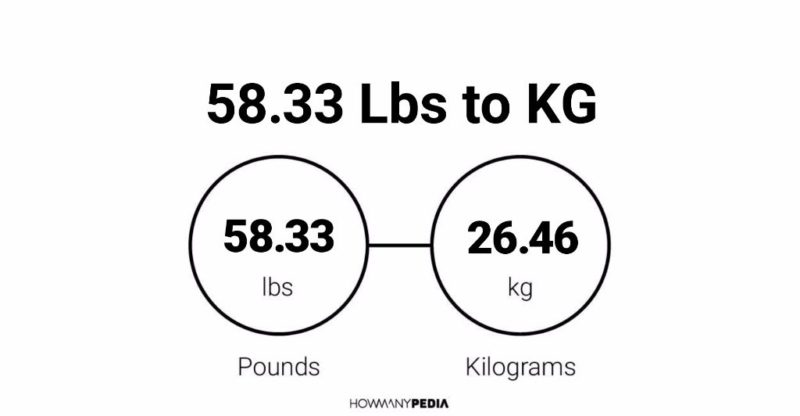 58.33 Lbs to KG - Howmanypedia.com