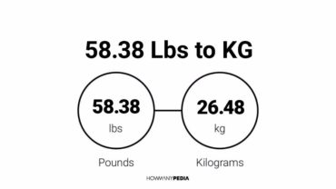 58.38 Lbs to KG