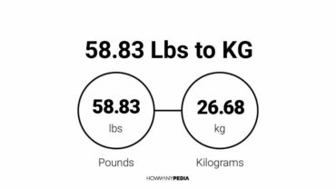 58.83 Lbs to KG