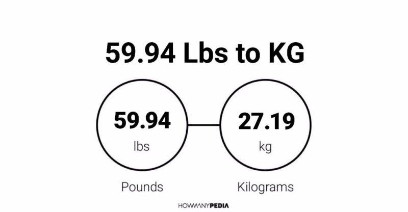 59.94 Lbs to KG