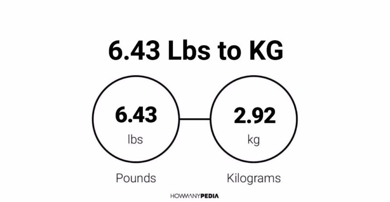 6.43 Lbs to KG