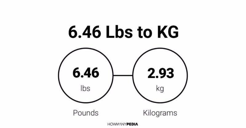 6.46 Lbs to KG