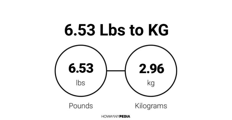 6.53 Lbs to KG