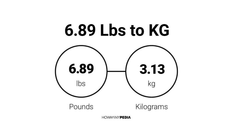 6.89 Lbs to KG