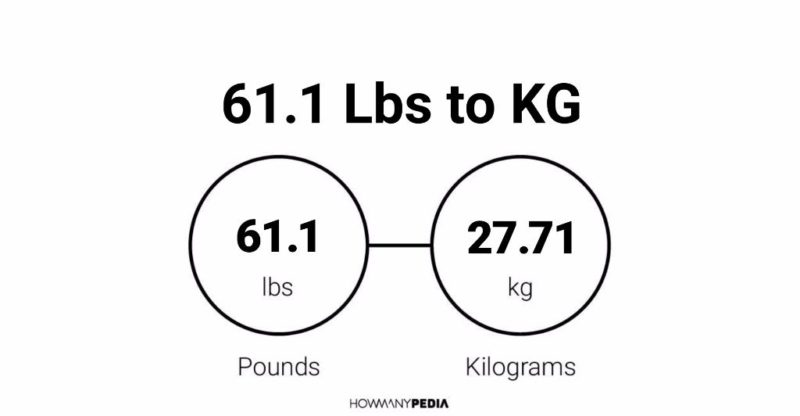 61.1 Lbs to KG