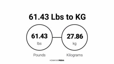 61.43 Lbs to KG