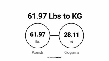 61.97 Lbs to KG