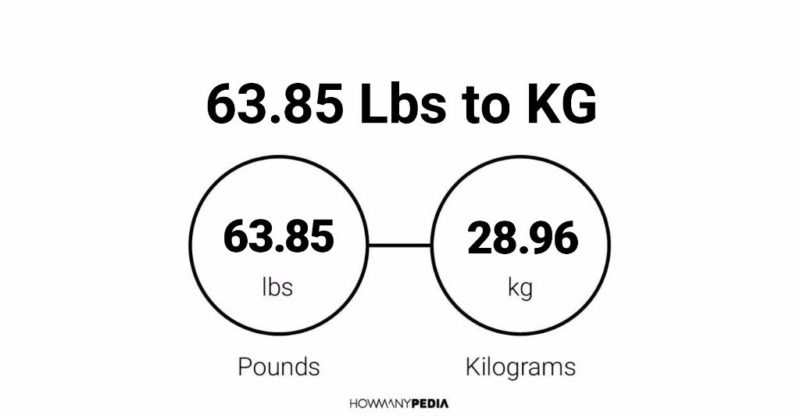 63.85 Lbs to KG