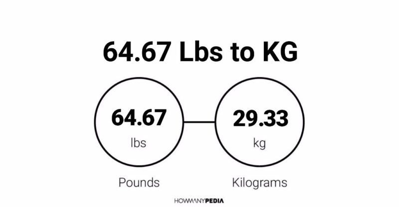 64.67 Lbs to KG