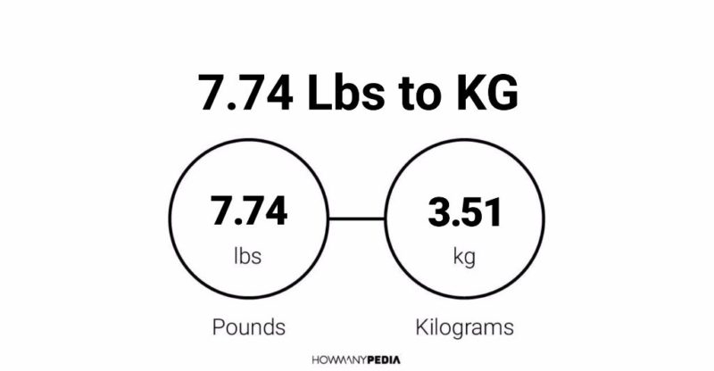 7.74 Lbs to KG