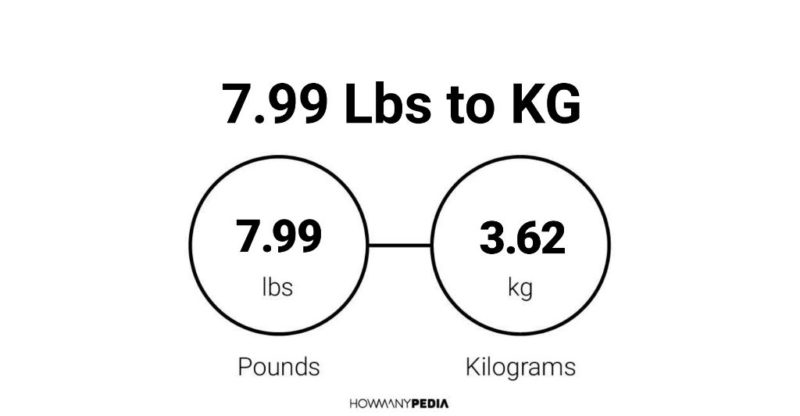 7.99 Lbs to KG