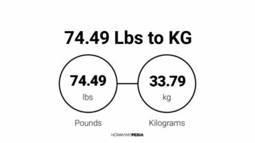 74.49 Lbs to KG