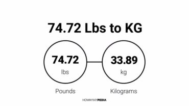 74.72 Lbs to KG