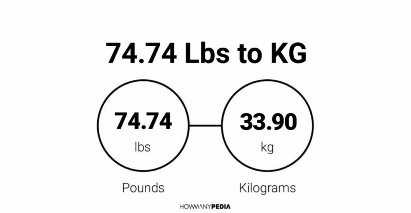 74.74 Lbs to KG