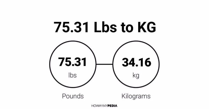 75.31 Lbs to KG