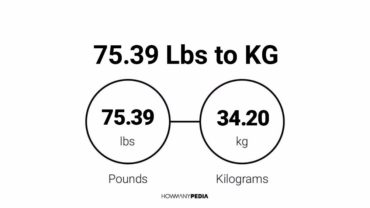 75.39 Lbs to KG