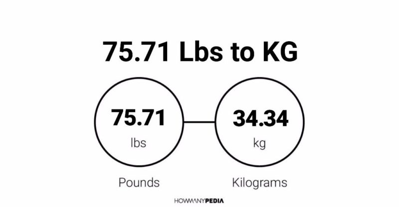 75.71 Lbs to KG