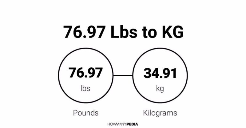 76.97 Lbs to KG