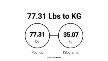 77.31 Lbs to KG