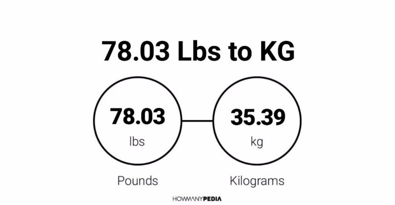 78.03 Lbs to KG