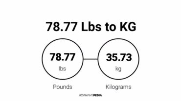 78.77 Lbs to KG