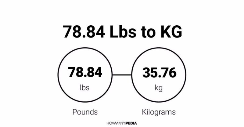 78.84 Lbs to KG