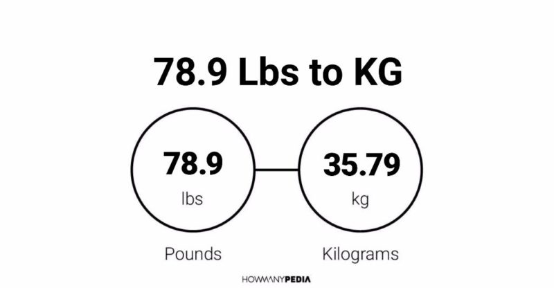 78.9 Lbs to KG