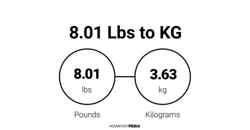 8.01 Lbs to KG