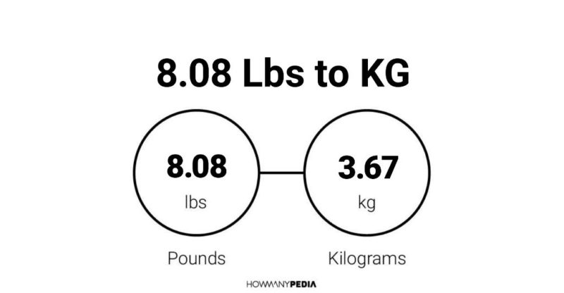 8.08 Lbs to KG