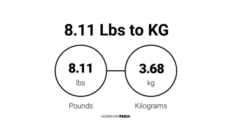 8.11 Lbs to KG