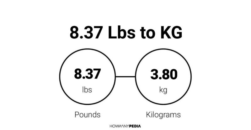 8.37 Lbs to KG