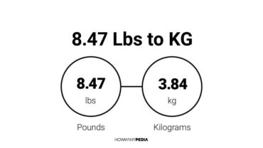 8.47 Lbs to KG