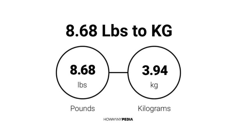 8.68 Lbs to KG