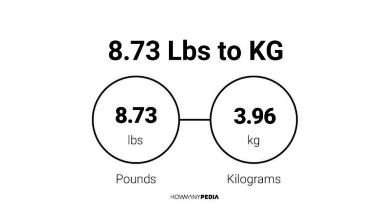 8.73 Lbs to KG