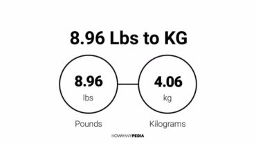 8.96 Lbs to KG