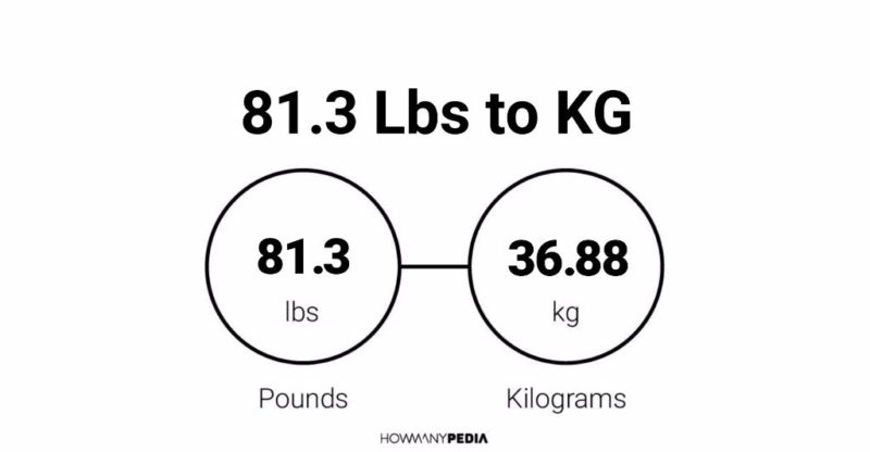 81.3 Lbs to KG