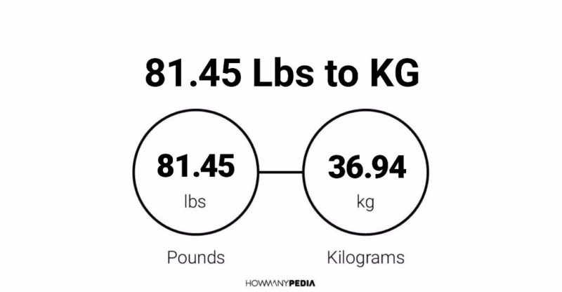 81.45 Lbs to KG