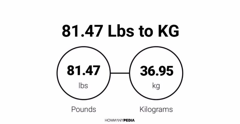 81.47 Lbs to KG