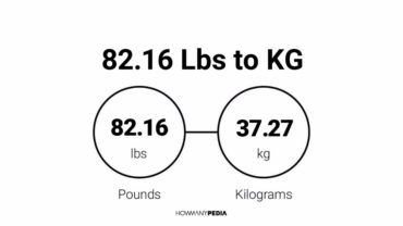 82.16 Lbs to KG