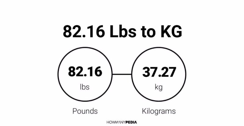 82.16 Lbs to KG