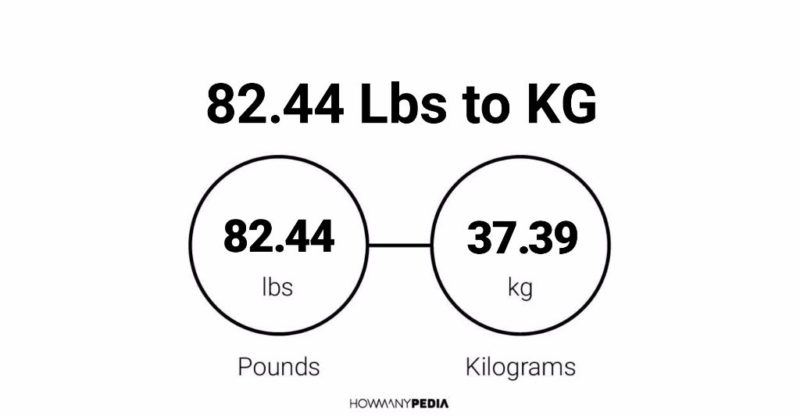 82.44 Lbs to KG