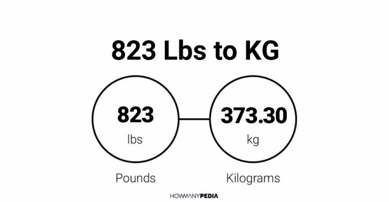 823 Lbs to KG