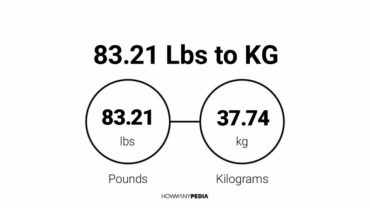 83.21 Lbs to KG