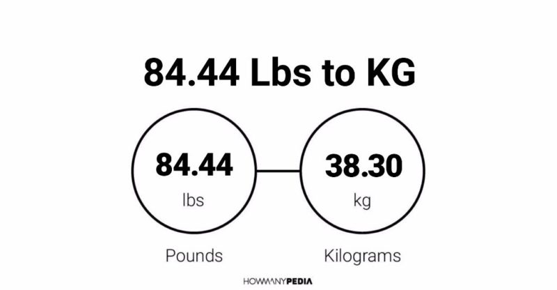 84.44 Lbs to KG