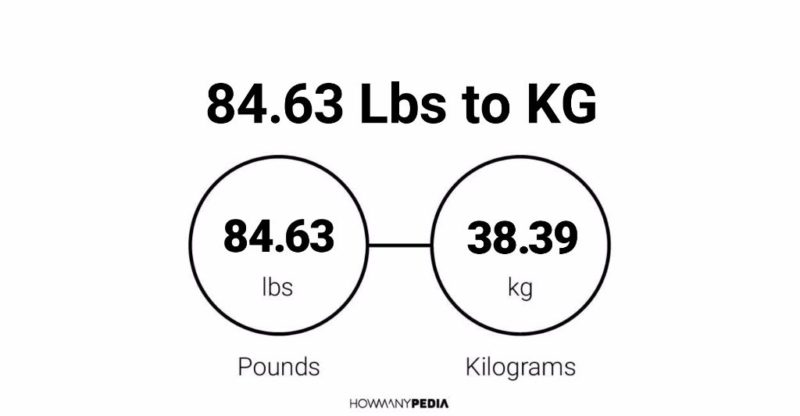 84.63 Lbs to KG