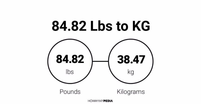 84.82 Lbs to KG