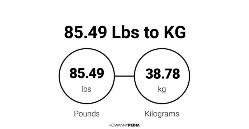 85.49 Lbs to KG