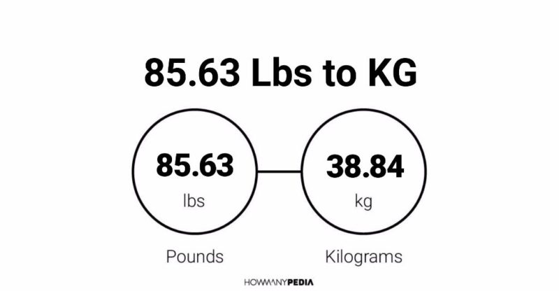 85.63 Lbs to KG