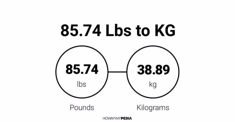 85.74 Lbs to KG